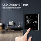 WiFi išmanusis termostatas su LCD ekranu ir jutikliniu ekranu dujiniam katilui kaina ir informacija | Laikmačiai, termostatai | pigu.lt