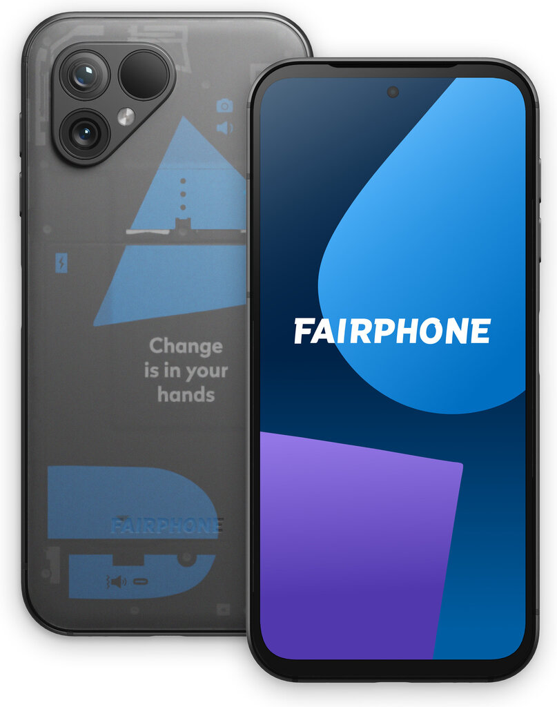Fairphone 5 5G 8/256GB Transparent kaina ir informacija | Mobilieji telefonai | pigu.lt