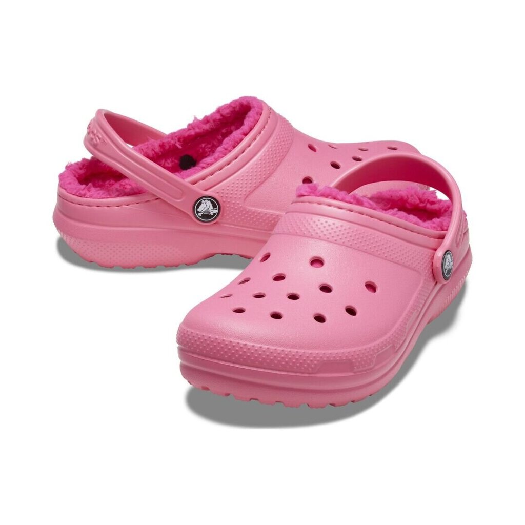 Šlepetės mergaitėms Crocs™, rožinės цена и информация | Šlepetės, kambario avalynė vaikams | pigu.lt