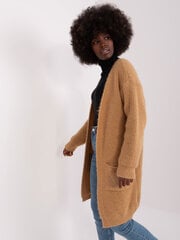 Kardiganas moterims Italy Moda, rudas kaina ir informacija | Megztiniai moterims | pigu.lt