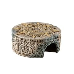 Slėptuvė ropliams Exoterra Aztec Calendar Stone M, 18x7,5 cm kaina ir informacija | Prekės egzotiniams gyvūnams  | pigu.lt