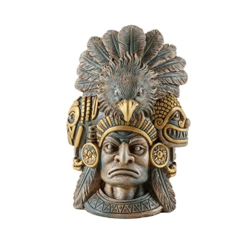 Slėptuvė ropliams Exoterra Aztec Warrior Eagle Knight, 15,5x14x22 cm цена и информация | Prekės egzotiniams gyvūnams  | pigu.lt