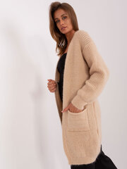 Kardiganas moterims Italy Moda, smėlio spalvos kaina ir informacija | Megztiniai moterims | pigu.lt