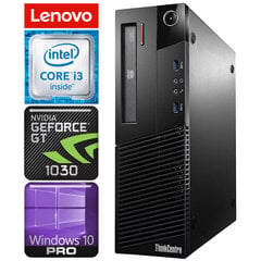 Lenovo ThinkCentre M83 SFF i3-4150 16GB 120GB GT1030 kaina ir informacija | Stacionarūs kompiuteriai | pigu.lt