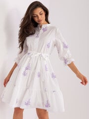 Suknelė moterims Lakerta, balta kaina ir informacija | Suknelės | pigu.lt