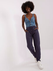 брюки d73760r62237a1 темно-синие цена и информация | Женские брюки | pigu.lt