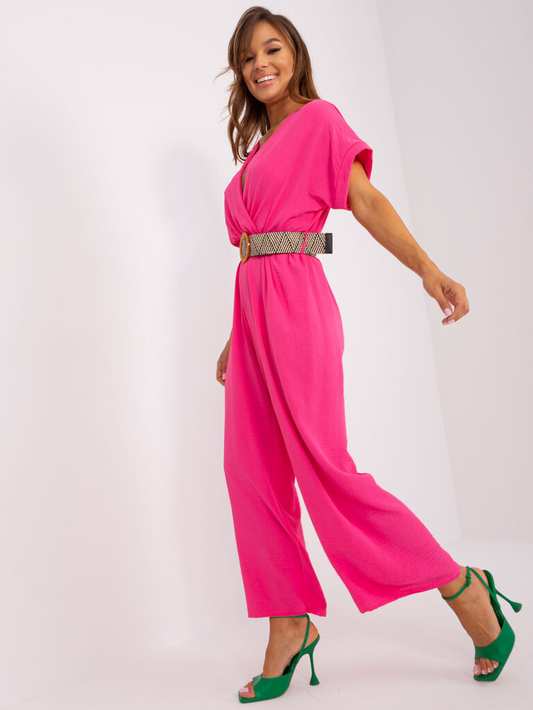 Kombinezonas moterims Italy Moda, rožinis kaina ir informacija | Moteriški kombinezonai | pigu.lt