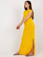 Женское желтое трикотажное платье 2016103408849 цена и информация | Платья | pigu.lt