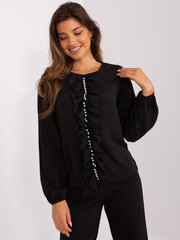 Женская черная блузка-рубашка 2016103411474 цена и информация | Женские блузки, рубашки | pigu.lt