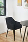 2-ių kėdžių komplektas Akord SJ.040, juodas kaina ir informacija | Virtuvės ir valgomojo kėdės | pigu.lt