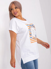 Женская футболка с принтом, белая цена и информация | Женские блузки, рубашки | pigu.lt
