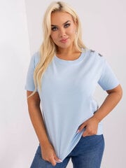 Женская блуза больших размеров, темно-синяя цена и информация | Женские блузки, рубашки | pigu.lt