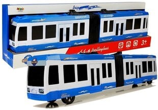 Žaislinis LeanToys dvigubas autobusas, mėlynas kaina ir informacija | Žaislai berniukams | pigu.lt