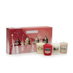 Набор ароматических свечей Yankee Candle Christmas, 4 шт. цена и информация | Подсвечники, свечи | pigu.lt