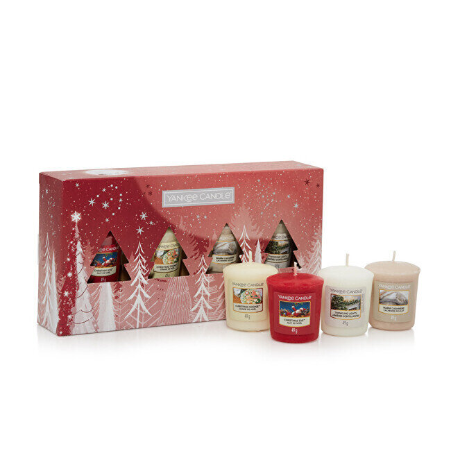 Yankee Candle aromatinių žvakių rinkinys Christmas, 4 vnt. цена и информация | Žvakės, Žvakidės | pigu.lt