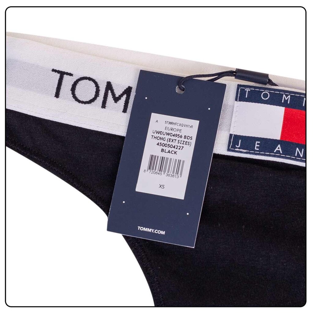 Kelnaitės moterims Tommy Hilfiger Jeans, juodos цена и информация | Kelnaitės | pigu.lt