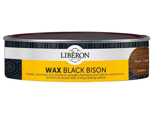 Vaškas Liberon Black Bison 150ml tamsus ąžuolas цена и информация | Impregnantai, priežiūros priemonės | pigu.lt