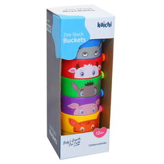 Žaislų maudynėms rinkinys Gyvūnai Kaichi, 6d. kaina ir informacija | Žaislai kūdikiams | pigu.lt