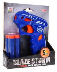 Žaislinis pistoletas su minkštomis kulkomis Blaze Storm, ZC7106, mėlynas, 6d. kaina ir informacija | Žaislai berniukams | pigu.lt