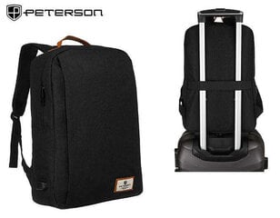 Laisvalaikio kuprinė Peterson BPP-02, juoda цена и информация | Рюкзаки и сумки | pigu.lt