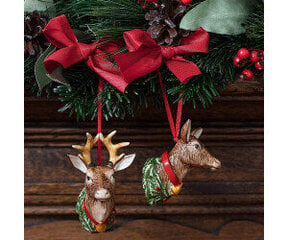 Елочное украшение Villeroy & Boch "My Christmas Tree", фарфор,  олень, 1 шт цена и информация | Ёлочные игрушки, верхушки | pigu.lt