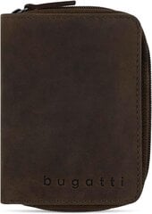 Moteriška odinė piniginė su užtrauktuku su Rfid apsauga Bugatti Luca, ruda, vintage kaina ir informacija | Piniginės, kortelių dėklai moterims | pigu.lt