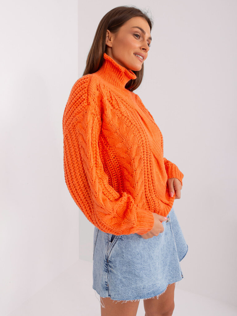 Megztinis moterims Factory Price, oranžinis kaina ir informacija | Megztiniai moterims | pigu.lt