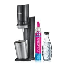 SodaStream Soda Maker Crystal 3 0 QC black Schwarz incl 1 Glasbottle (1016411410) kaina ir informacija | Gazuoto vandens aparatai ir priedai | pigu.lt