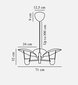 Nordlux pakabinamas šviestuvas Fabiola 2220223003 kaina ir informacija | Pakabinami šviestuvai | pigu.lt