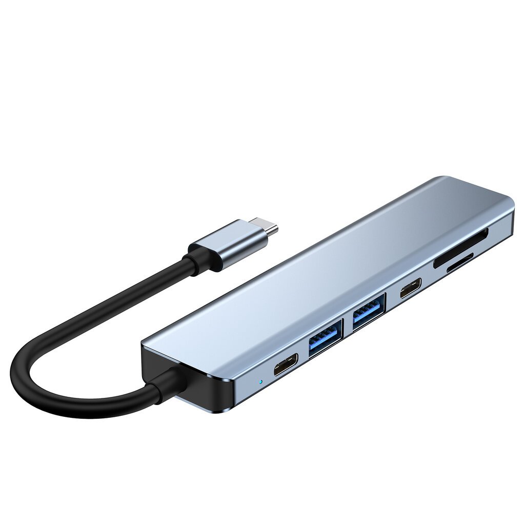 Šakotuvas Hub 7in1 USB-C/HDMI/Micro SD/ 4K UHD kaina ir informacija | Adapteriai, USB šakotuvai | pigu.lt