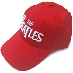 Beisbolo kepuraitė THE BEATLES UNISEX BASEBALL CAP: WHITE DROP T LOGO (RED) kaina ir informacija | Vyriški šalikai, kepurės, pirštinės | pigu.lt