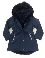 Зимняя куртка для девочек, синяя цена и информация | Куртки, пальто для девочек | pigu.lt
