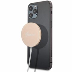 Original Induction Charger GUESS Magsafe GUCBMSLRD 15W Gold цена и информация | Зарядные устройства для телефонов | pigu.lt