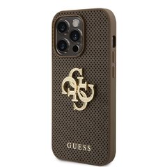 Guess PU Perforated 4G Glitter Metal Logo Case kaina ir informacija | Telefono dėklai | pigu.lt