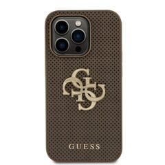 Guess PU Perforated 4G Glitter Metal Logo Case kaina ir informacija | Telefono dėklai | pigu.lt