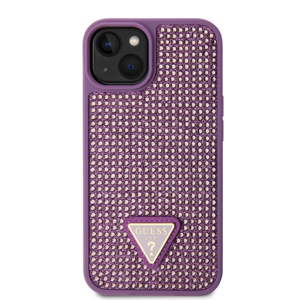 Guess Rhinestones Triangle Metal Logo Case цена и информация | Telefono dėklai | pigu.lt