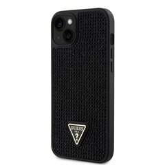 Guess Rhinestones Triangle Metal Logo Case for iPhone 15 Plus Black цена и информация | Чехлы для телефонов | pigu.lt