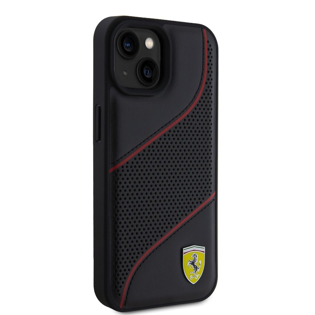 Ferrari PU Leather Perforated Slanted Line Case цена и информация | Telefono dėklai | pigu.lt