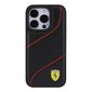 Ferrari PU Leather Perforated Slanted Line Case kaina ir informacija | Telefono dėklai | pigu.lt