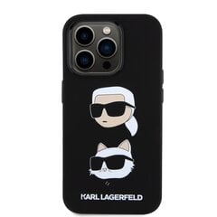 Karl Lagerfeld Liquid Silicone Karl and Choupette Heads Case kaina ir informacija | Telefono dėklai | pigu.lt