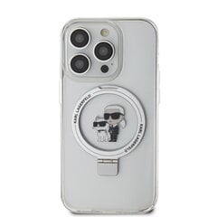 Karl Lagerfeld Ringstand Karl and Choupette MagSafe Case for iPhone 15 Plus White цена и информация | Чехлы для телефонов | pigu.lt