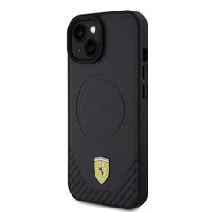 Ferrari PU Leather Bottom Carbon Mag kaina ir informacija | Telefono dėklai | pigu.lt