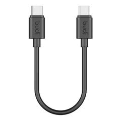 USB cable Budi 65W 25cm (black) цена и информация | Кабели для телефонов | pigu.lt