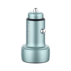 Foneng C18 car charger 1xUSB-A i 1xUSB-C 2.4A, 48W (gray) цена и информация | Зарядные устройства для телефонов | pigu.lt