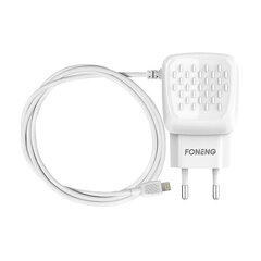 Charger Foneng EU25 USB-A 2-Port Charger 2.4A (white) цена и информация | Зарядные устройства для телефонов | pigu.lt