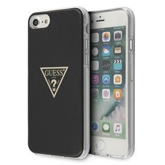 Guess GUHCI8PCUMPTBK iPhone 7|8|SE 2020 | SE 2022 czarny|black hardcase Metallic Collection цена и информация | Чехлы для телефонов | pigu.lt