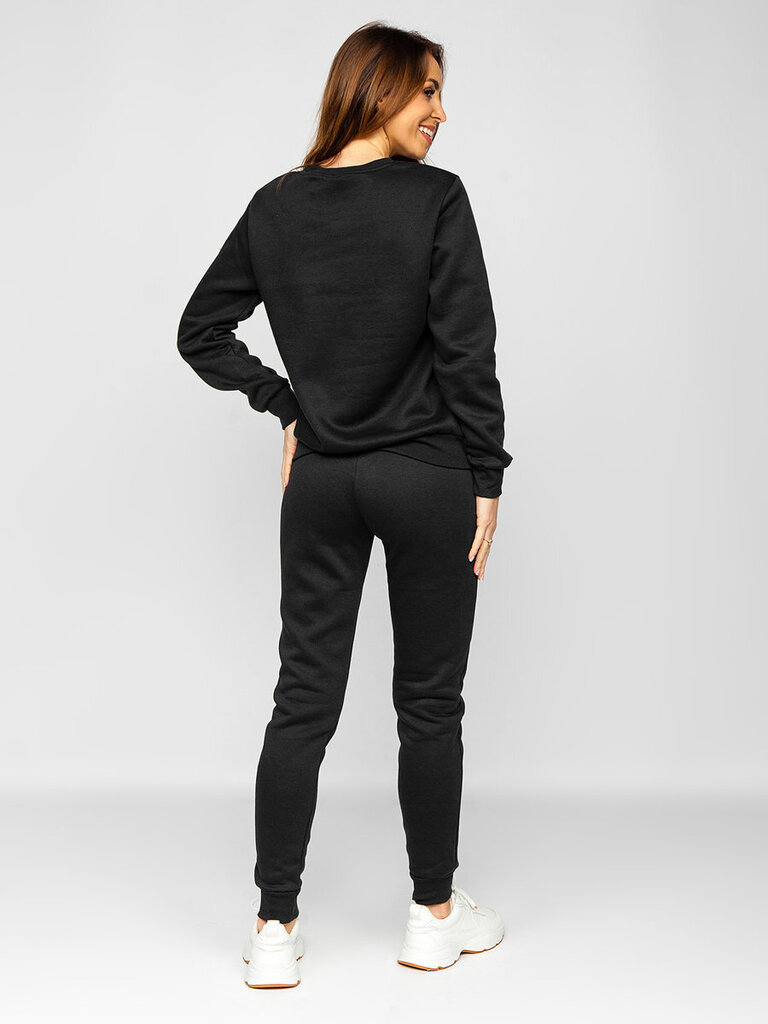 Sportinis kostiumas moterims J.Style Fleece Black 70W03-1, juodas цена и информация | Sportinė apranga moterims | pigu.lt