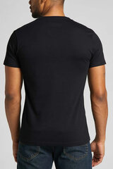 Футболка мужская Lee 112117018, белая, черная, 2 шт. цена и информация | Мужские футболки | pigu.lt
