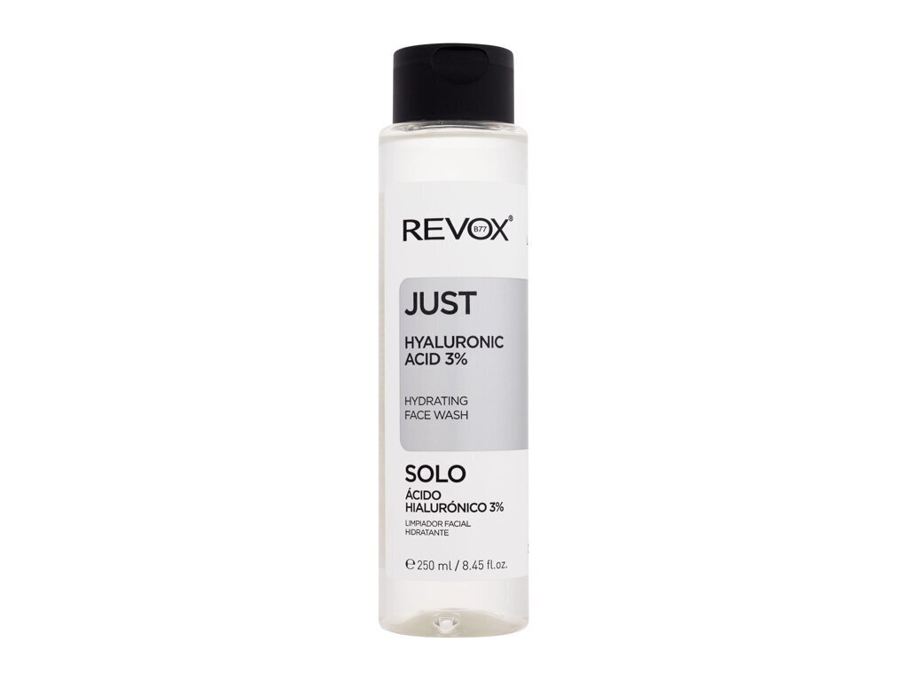 Veido prausiklis Revox Just Hyaluronic Acid 3% moterims, 250 ml kaina ir informacija | Veido prausikliai, valikliai | pigu.lt