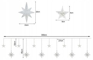 Kalėdinė girlianda 138 LED, 3m цена и информация | Гирлянды | pigu.lt